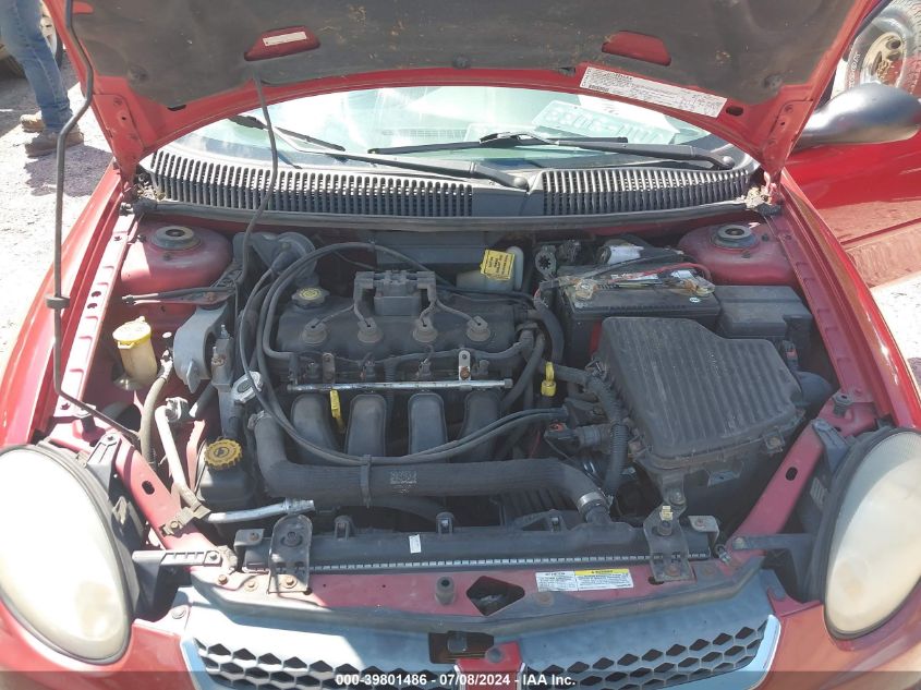 2003 Dodge Neon Sxt VIN: 1B3ES56C33D221038 Lot: 39801486