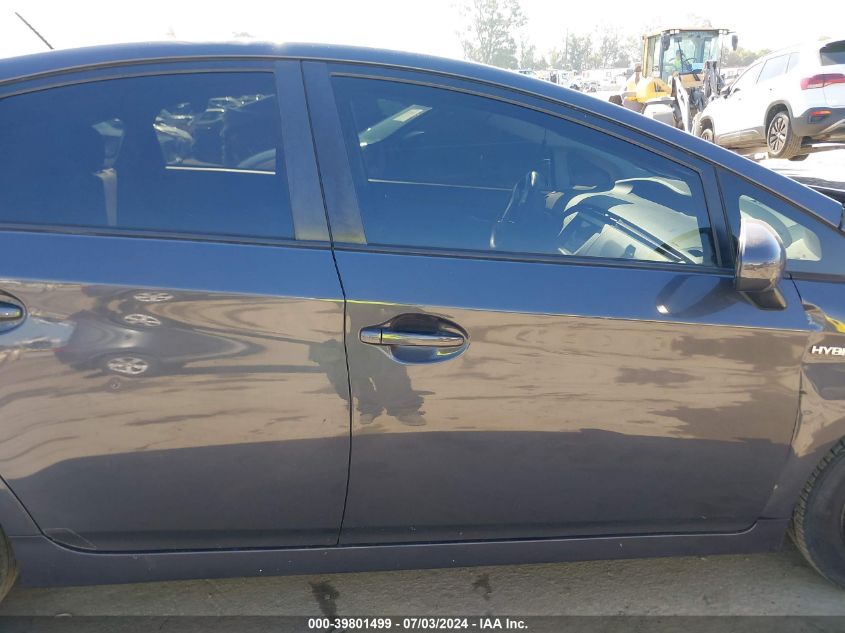 2012 Toyota Prius Three VIN: JTDKN3DU4C1556111 Lot: 39801499