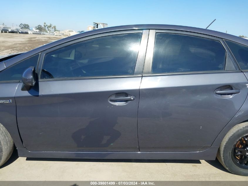 2012 Toyota Prius Three VIN: JTDKN3DU4C1556111 Lot: 39801499