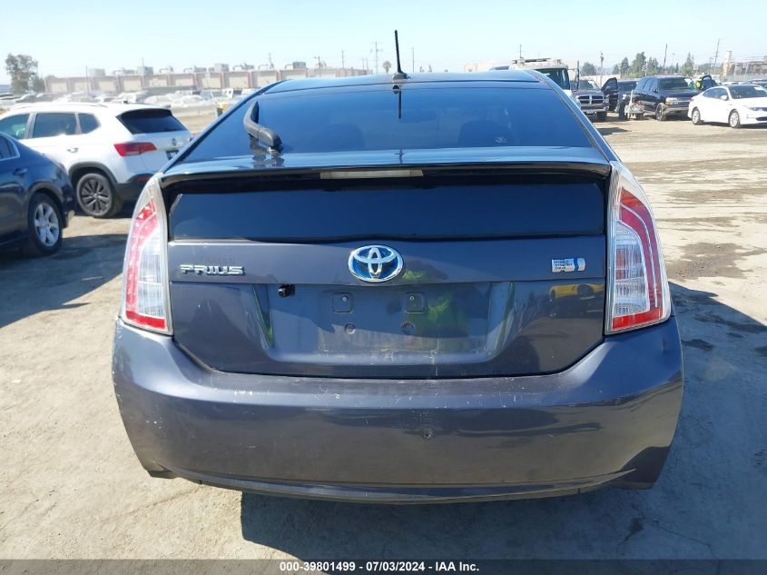 2012 Toyota Prius Three VIN: JTDKN3DU4C1556111 Lot: 39801499
