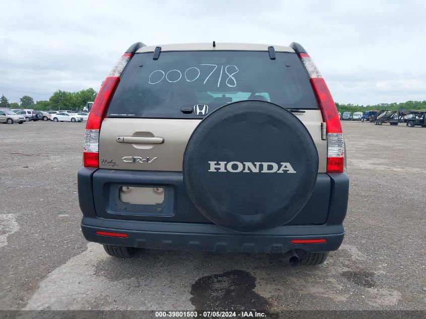 2005 Honda Cr-V Ex VIN: JHLRD78825C000718 Lot: 39801503