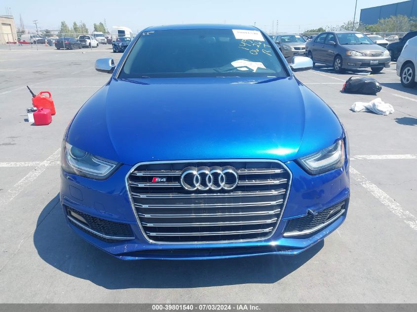 2015 Audi S4 3.0T Premium Plus VIN: WAUBGAFL9FA005760 Lot: 39801540