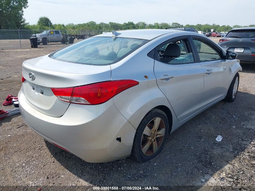 2013 Hyundai Elantra Gls VIN: 5NPDH4AE6DH252596 Lot: 39801558