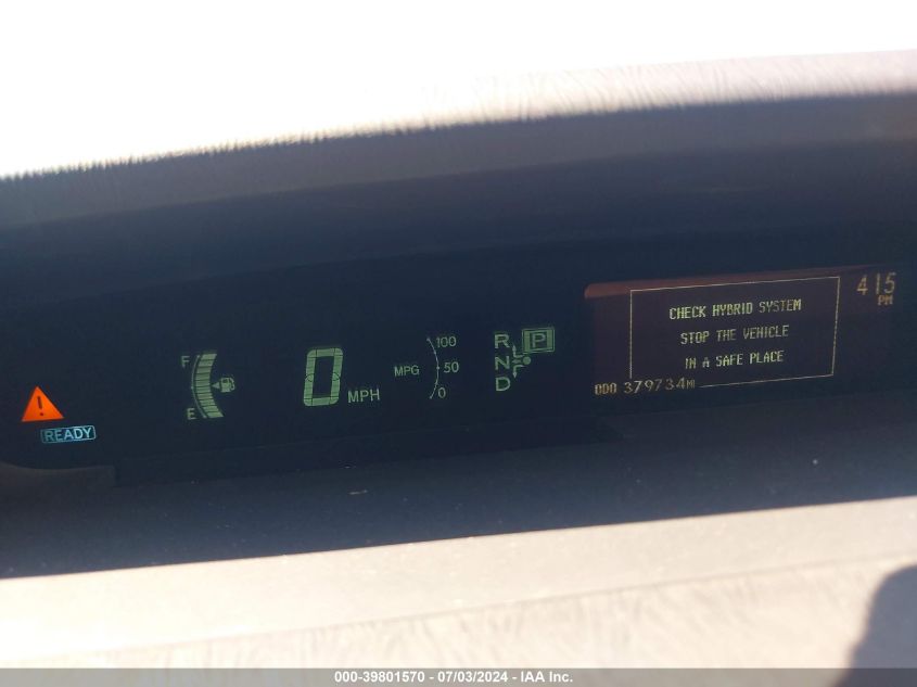 2013 Toyota Prius Two VIN: JTDKN3DUXD1707132 Lot: 39801570