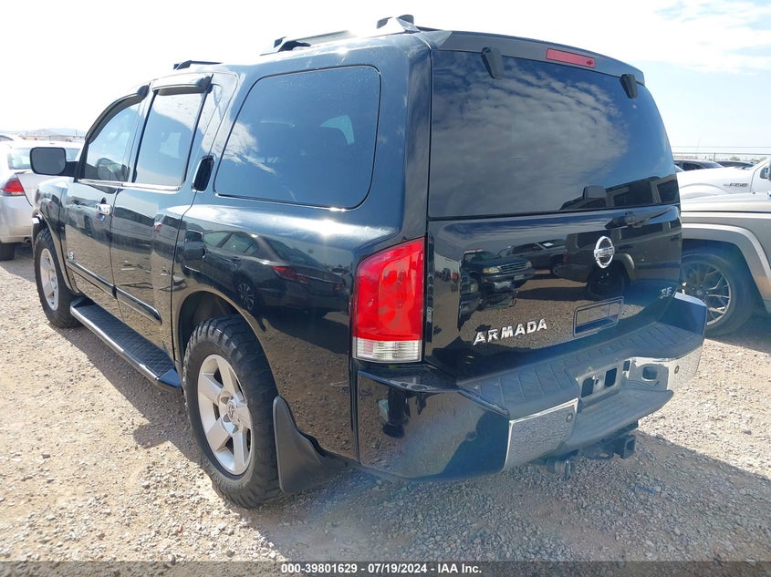 2005 Nissan Armada Se VIN: 5N1AA08A45N734676 Lot: 39801629
