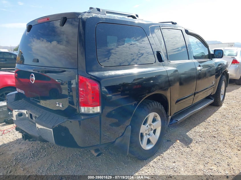2005 Nissan Armada Se VIN: 5N1AA08A45N734676 Lot: 39801629