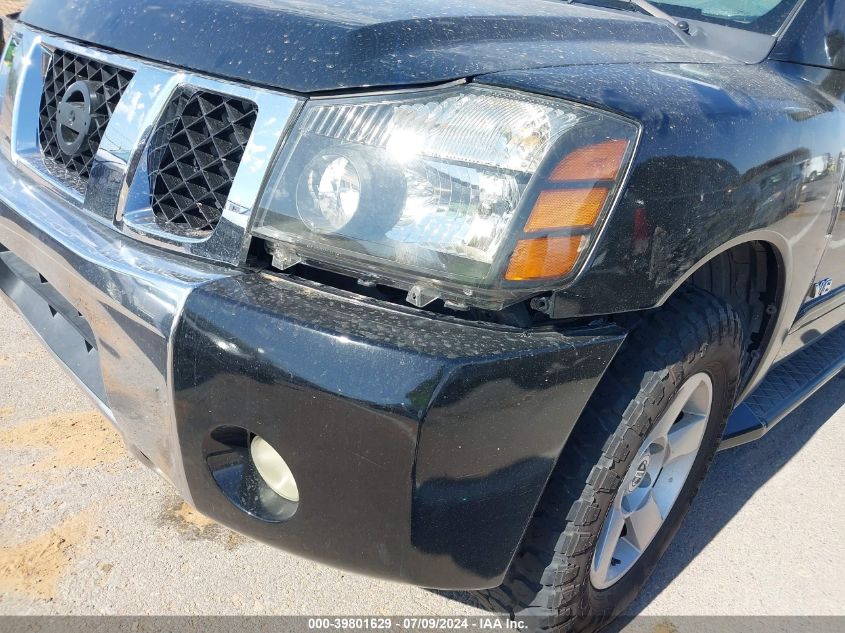 2005 Nissan Armada Se VIN: 5N1AA08A45N734676 Lot: 39801629