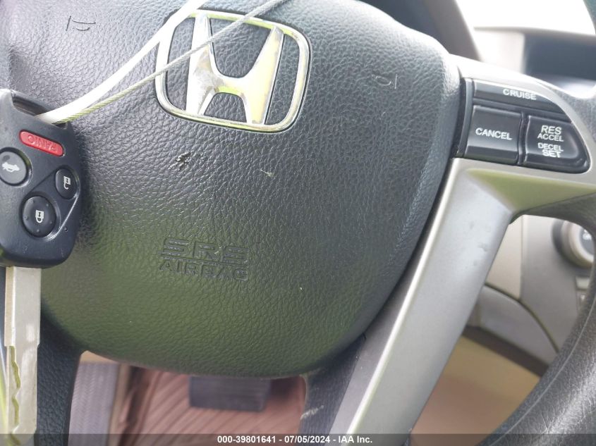 2010 Honda Accord 2.4 Lx VIN: 1HGCP2F38AA011864 Lot: 39801641