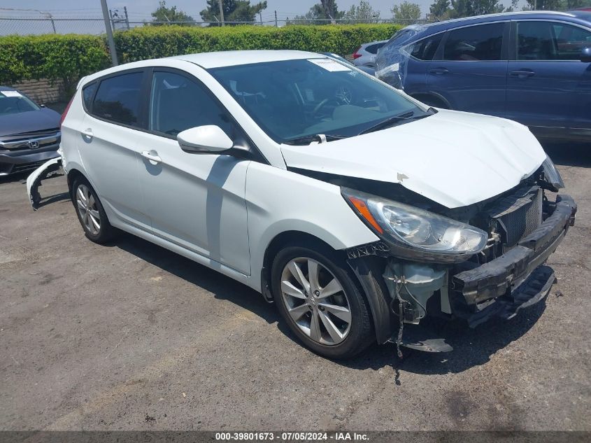 2013 Hyundai Accent Se VIN: KMHCU5AE9DU072544 Lot: 39801673