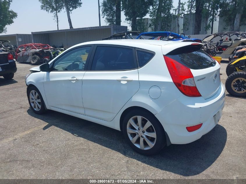 2013 Hyundai Accent Se VIN: KMHCU5AE9DU072544 Lot: 39801673