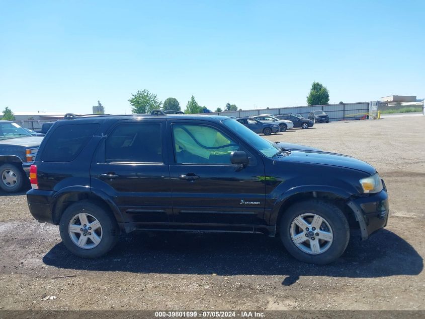 2006 Ford Escape Hybrid VIN: 1FMCU96H36KA20576 Lot: 39801699