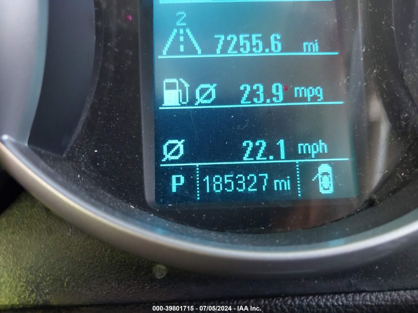 2013 Chevrolet Cruze Eco Auto VIN: 1G1PH5SBXD7249639 Lot: 39801715