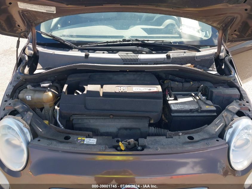 2012 Fiat 500 Pop VIN: 3C3CFFDR0CT370299 Lot: 39801745