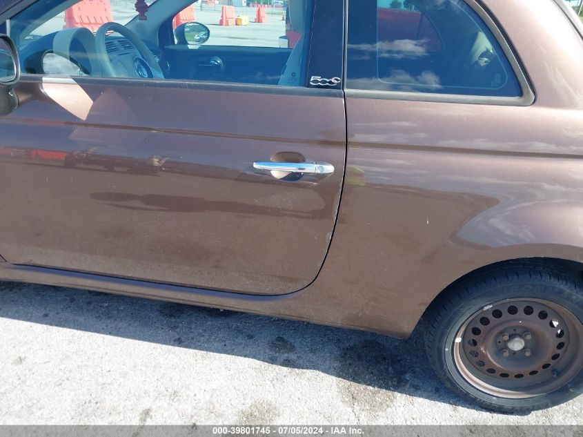 2012 Fiat 500 Pop VIN: 3C3CFFDR0CT370299 Lot: 39801745