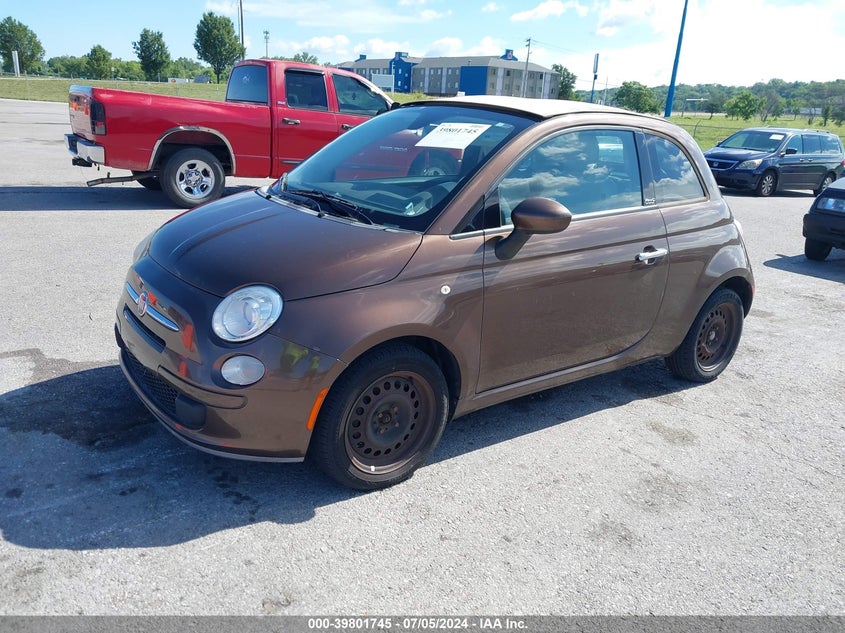 2012 Fiat 500 Pop VIN: 3C3CFFDR0CT370299 Lot: 39801745