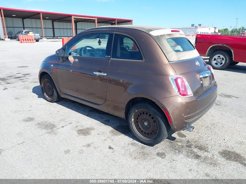 2012 Fiat 500 Pop VIN: 3C3CFFDR0CT370299 Lot: 39801745