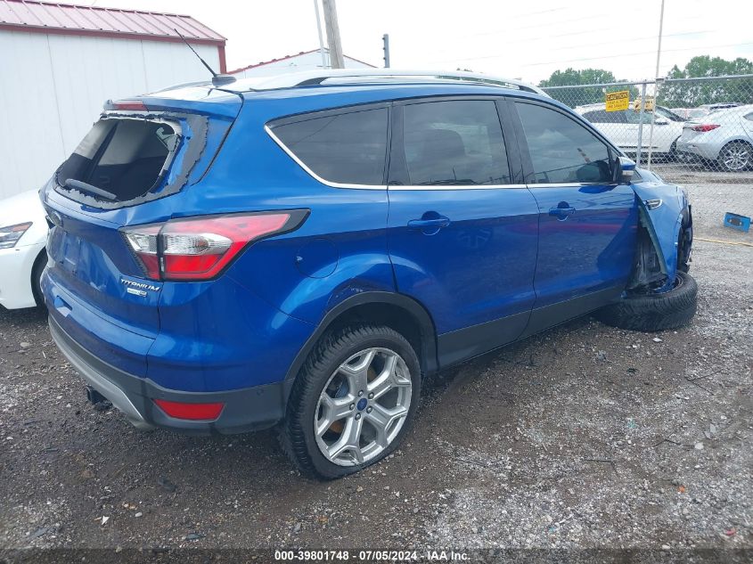 2017 Ford Escape Titanium VIN: 1FMCU9J95HUE75114 Lot: 39801748