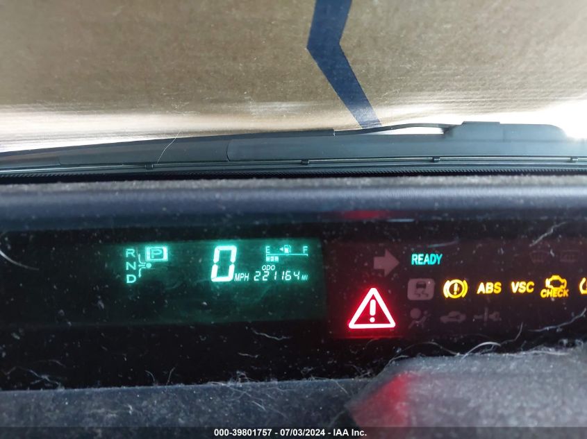 2009 Toyota Prius Touring VIN: JTDKB20U393516057 Lot: 39801757