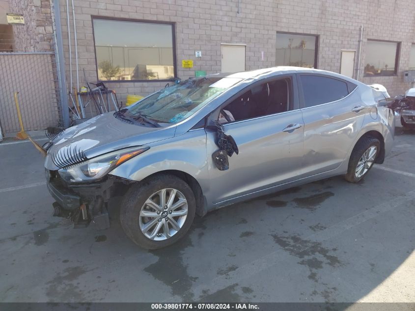 KMHDH4AE3FU368522 2015 HYUNDAI ELANTRA - Image 2