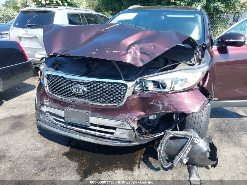 2016 Kia Sorento 2.4L Lx VIN: 5XYPGDA35GG051217 Lot: 39801798