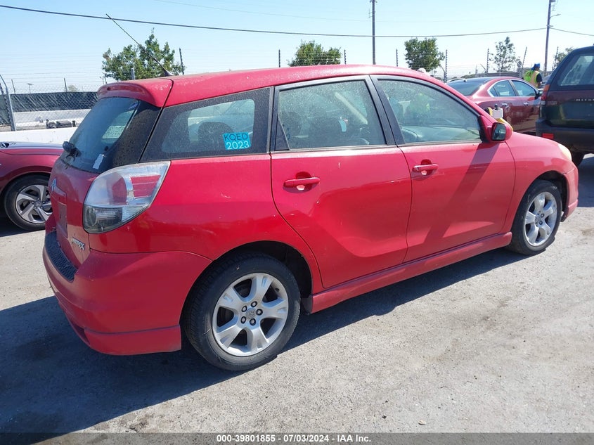 2007 Toyota Matrix Xr VIN: 2T1KR32E37C625002 Lot: 39801855