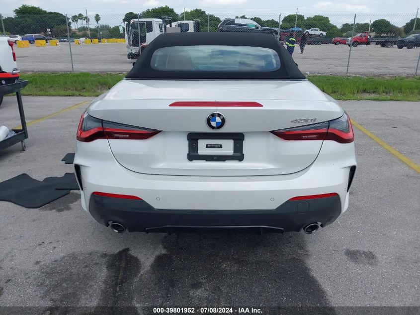 2022 BMW 430I VIN: WBA23AT04NCH69298 Lot: 39801952