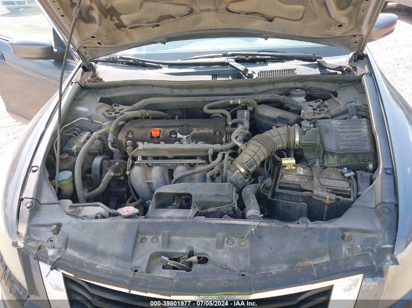 2010 Honda Accord 2.4 Ex-L VIN: 1HGCP2F81AA192236 Lot: 39801977