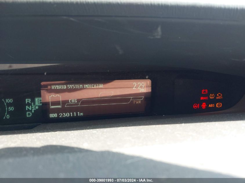 2011 Toyota Prius Three VIN: JTDKN3DU3B0248982 Lot: 39801993