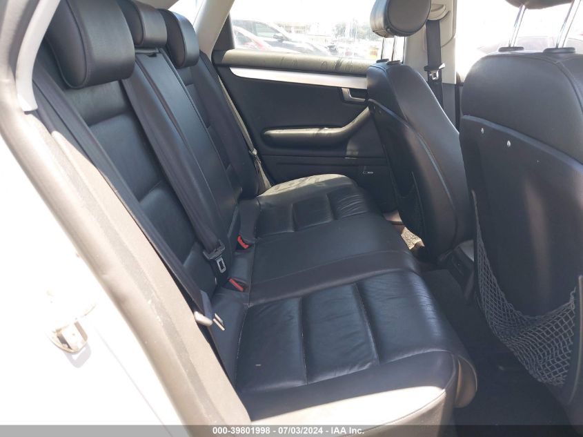 2007 Audi A4 2.0T VIN: WAUAF78E47A209819 Lot: 39801998