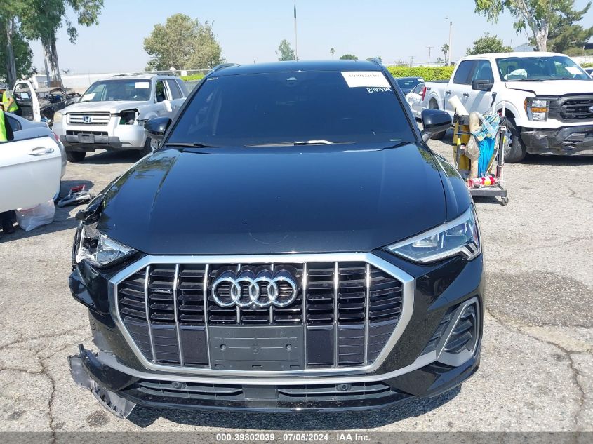 2022 Audi Q3 Premium Plus 45 Tfsi S Line Quattro Tiptronic VIN: WA1EECF36N1006844 Lot: 39802039