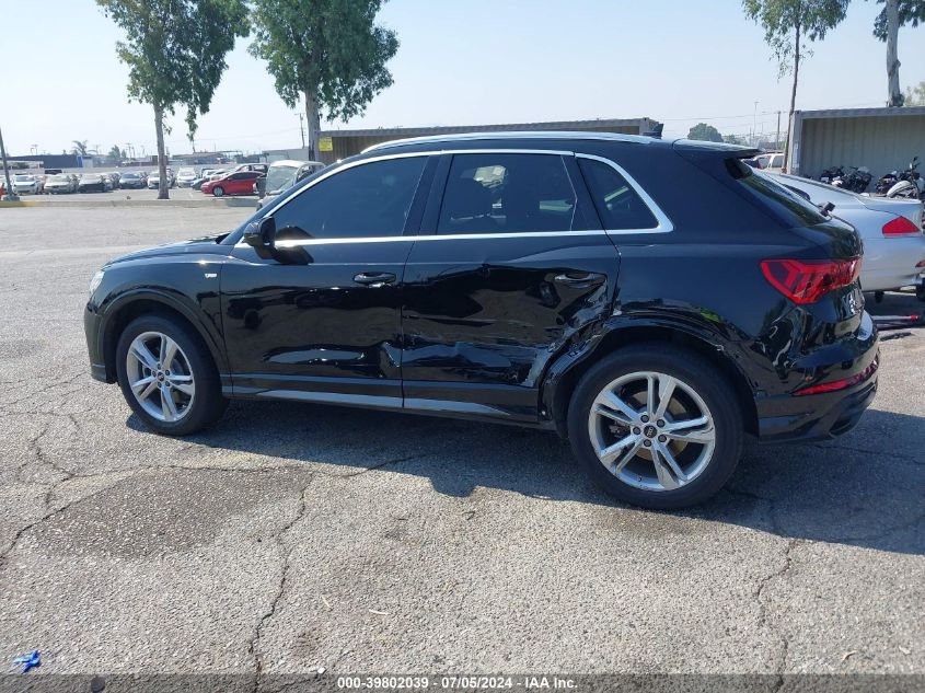 2022 Audi Q3 Premium Plus 45 Tfsi S Line Quattro Tiptronic VIN: WA1EECF36N1006844 Lot: 39802039