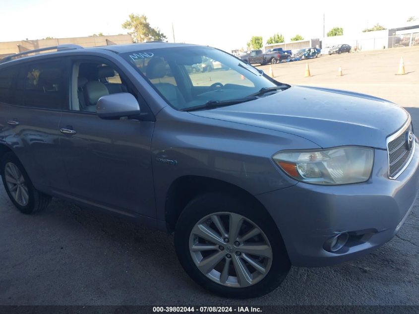 2008 Toyota Highlander Hybrid Limited VIN: JTEEW44A582025714 Lot: 39802044