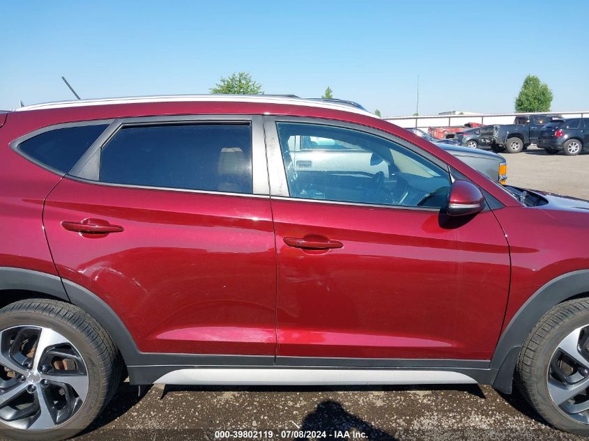 2017 Hyundai Tucson Sport VIN: KM8J3CA29HU530268 Lot: 39802119