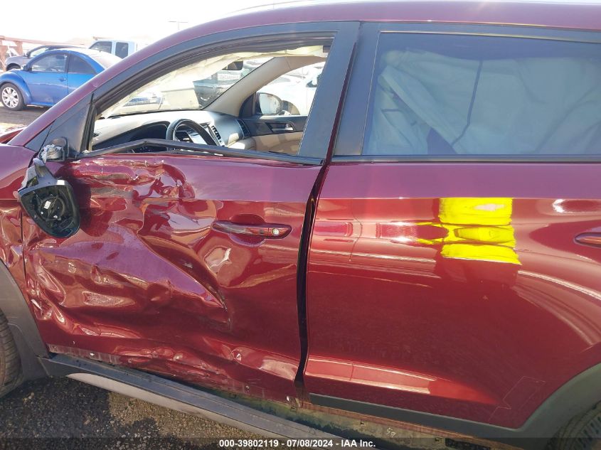 2017 Hyundai Tucson Sport VIN: KM8J3CA29HU530268 Lot: 39802119