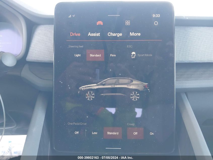 2022 Polestar 2 Long Range Dual Motor VIN: LPSED3KA4NL078068 Lot: 39802163