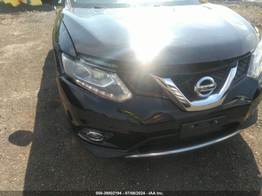 2016 Nissan Rogue Sl VIN: 5N1AT2MV1GC804437 Lot: 39802194
