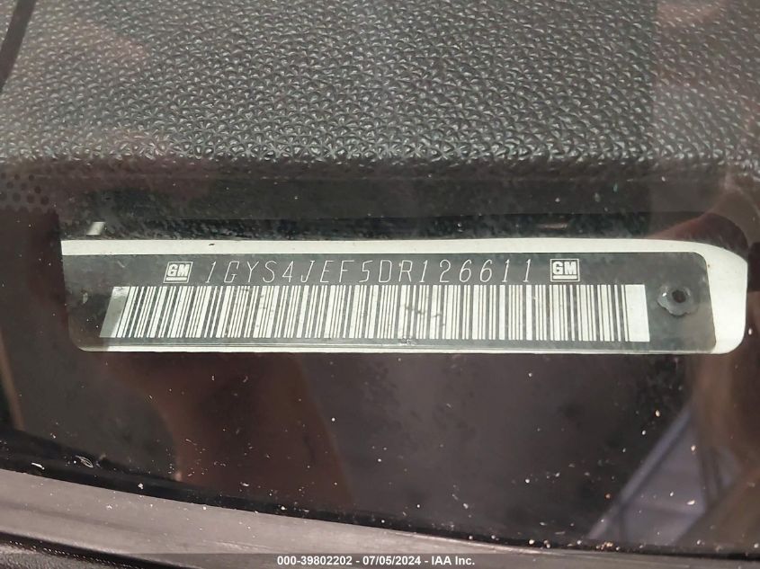 2013 Cadillac Escalade Esv Premium VIN: 1GYS4JEF5DR126611 Lot: 39802202