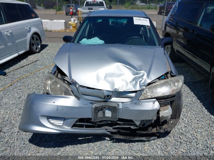 2004 Honda Civic Vp VIN: 2HGES16354H572451 Lot: 39802250