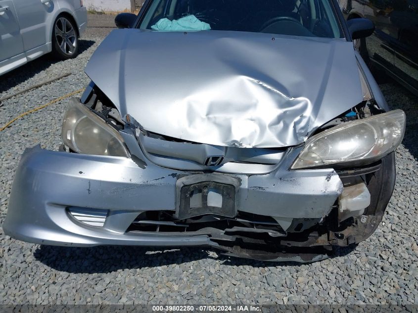 2004 Honda Civic Vp VIN: 2HGES16354H572451 Lot: 39802250