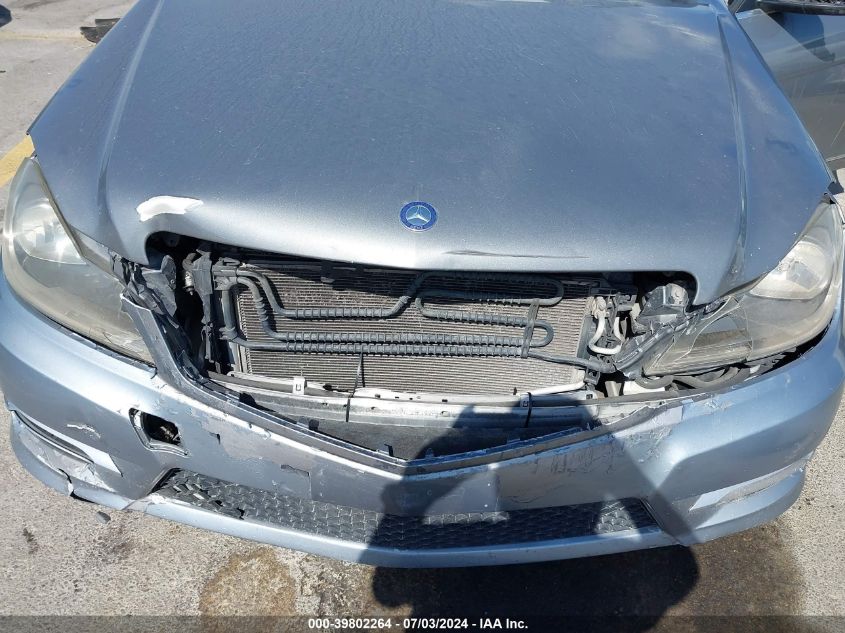 2012 Mercedes-Benz C 250 VIN: WDDGF4HB4CR220712 Lot: 39802264