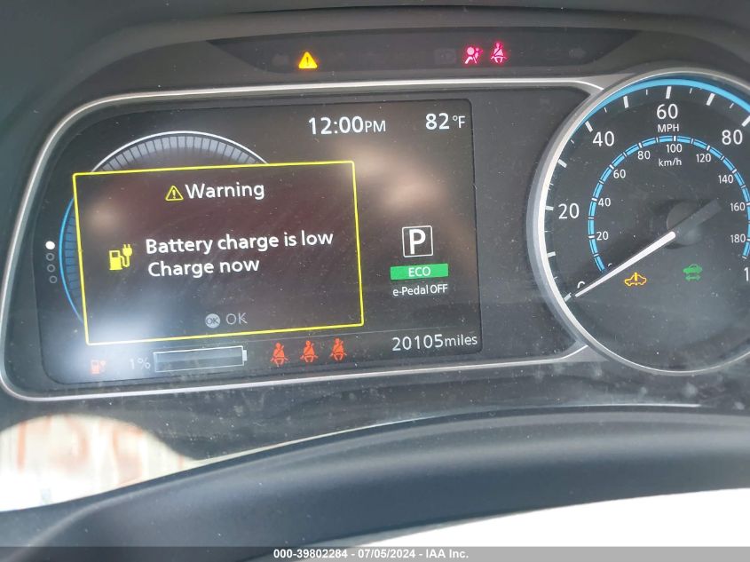 2022 Nissan Leaf Sv 40 Kwh VIN: 1N4AZ1CV5NC556002 Lot: 39802284