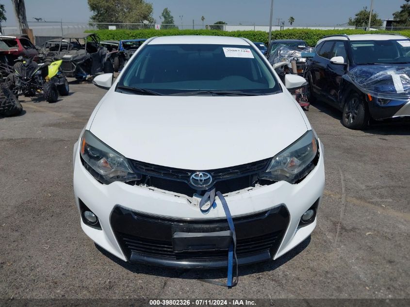 2016 Toyota Corolla S Plus VIN: 5YFBURHEXGP428482 Lot: 39802326