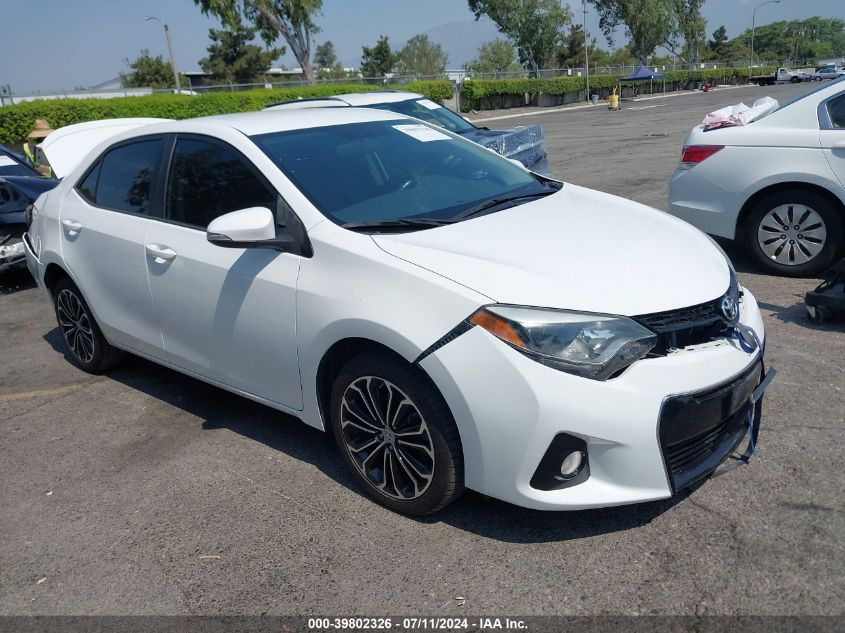 2016 Toyota Corolla S Plus VIN: 5YFBURHEXGP428482 Lot: 39802326