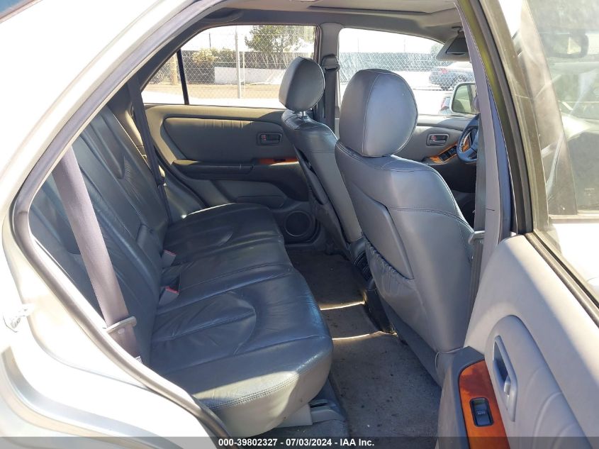 1999 Lexus Rx 300 VIN: JT6HF10U1X0092876 Lot: 39802327