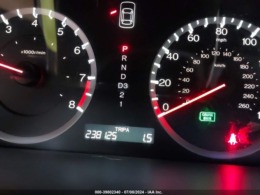 2010 Honda Accord 2.4 Ex-L VIN: 1HGCP2F87AA192645 Lot: 39802340