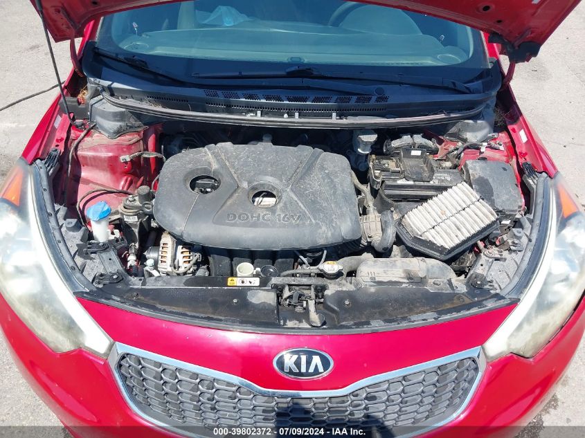 2014 Kia Forte Lx VIN: KNAFK4A61E5075196 Lot: 39802372