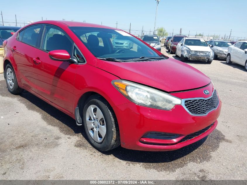 2014 Kia Forte Lx VIN: KNAFK4A61E5075196 Lot: 39802372