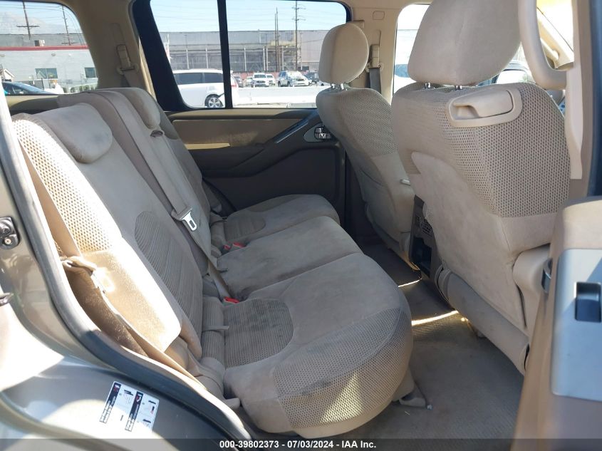 2005 Nissan Pathfinder Se VIN: 5N1AR18U35C733216 Lot: 39802373