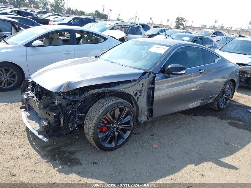 2019 Infiniti Q60 3.0T Red Sport 400 VIN: JN1FV7EK0KM360401 Lot: 39802398