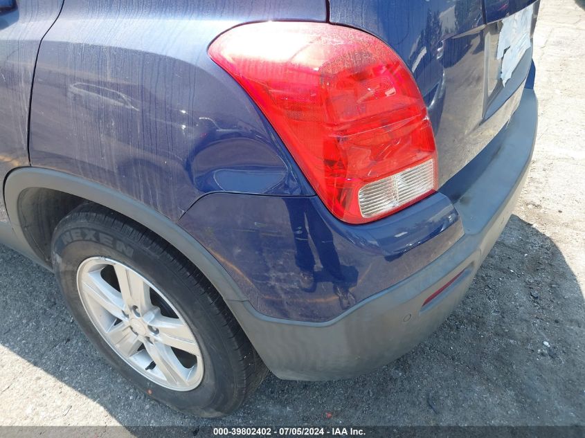 2015 Chevrolet Trax Lt VIN: 3GNCJLSB2FL233262 Lot: 39802402